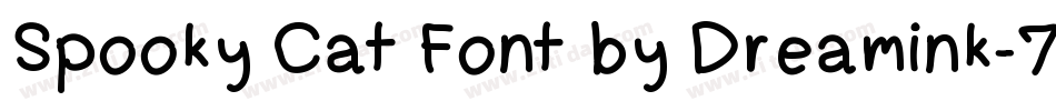 Spooky Cat Font by Dreamink-7NTypes字体转换